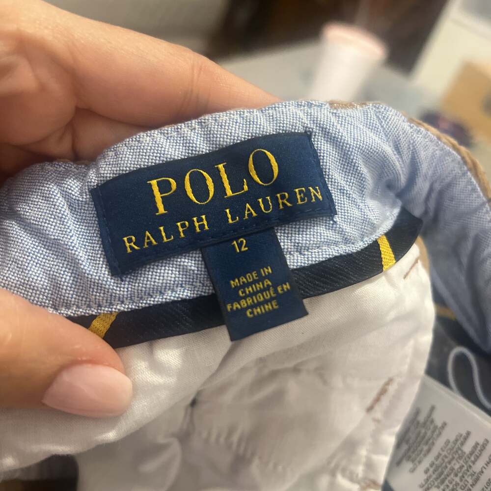 Boys NWT Polo Ralph Lauren Pants Corduroy Golden Tone Brown 12 like new vintage